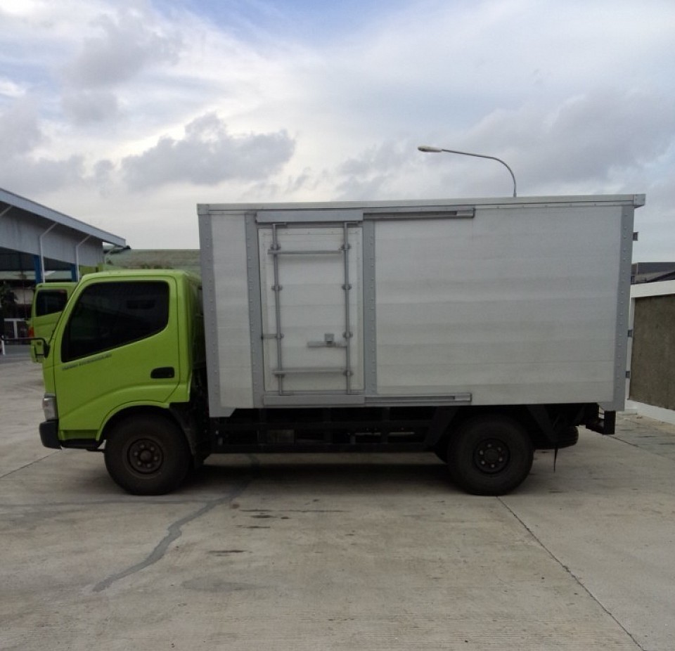 HINO DUTRO 115 SDR PS (Standar Regulasi Cargo panjang 3.34 meter) cocok untuk dalam Kota maupun pedesaan & jalan sempit, bisa dibuat model BAK, BOX, WINGBOX, LOSBAK, hubungi Herman 0812-8322-6966