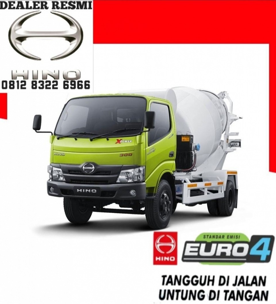 HINO DUTRO 136 HDX Mixer, cocok untuk Pengecoran di Lintas Dalam Kota, Jalan sempit maupun Pedesaan, silahkan hubungi Herman 0812-8322-6966