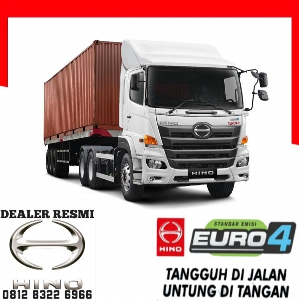 HINO RANGER Tractor Head FM 340 TH, FM 340 TH Rem ABS 6x4 10 ban, bisa dibuat model Trailer 20 & 40 feet FLATBED, BAK, WINGBOX, TANKI, lebih lanjut silahkan hubungi Herman 0812-8322-6966